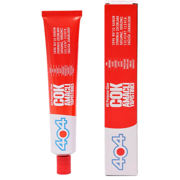 404 Çok Amaçlı Yapıştırıcı 92 Gram - Deri, Kağıt, Cam, Deri, Kumaş, Porselen
