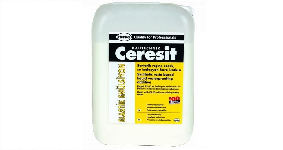 Ceresit Elastik Emülsiyon Elastikiyet Artırıcı Su Yalıtım Harcı Katkısı ( Beyaz - 9 KG )