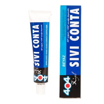 404 RTV Silikon Sıvı Conta Beyaz 80 Gram - 36 ADET - Yüksek ısıya dayanıklı (+300°C)