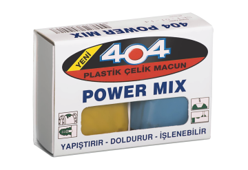 404 Power Mix 80 Gram -  Plastik Çelik Macun Hamur Kaynak Yapıştırıcı (SUNFİX Muadili)