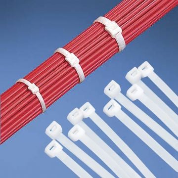 SGS Beyaz Plastik Cırt Kelepçe Kablo Bağı 100 ADET