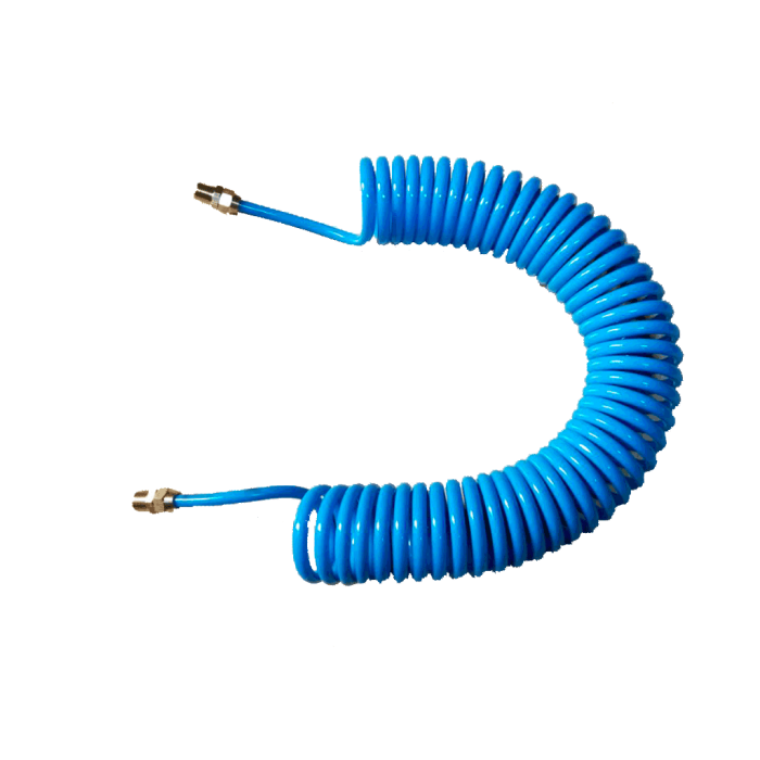 Poliüretan Sabit Pirinç Rekorlu Spiral Hortumlar 8 x 12mm - 7.5m
