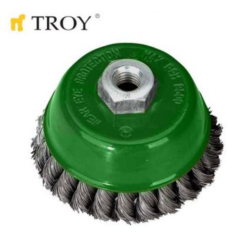TROY Burma Telli Çanak Fırça 100 mm