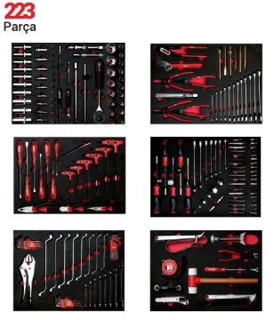 DHT 7 Çekmeceli Takım Arabası 223 Parça EKO