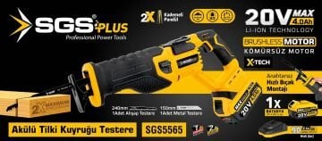 SGS5565 - Akülü Tilki Kuyruğu 20 Volt 4 Amper Kömürsüz Motor