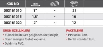 DHT Maşalı Tip Boru Anahtarı