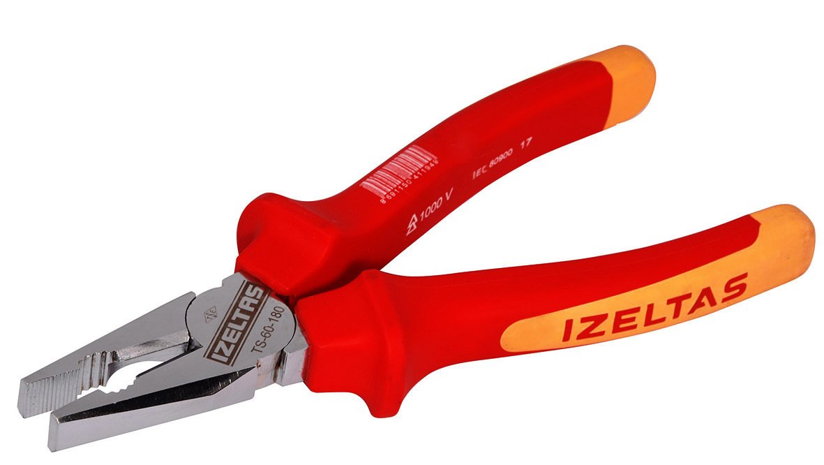İZELTAŞ 3020 - 1000 Volt İzoleli Elektrikçi Kombine Pense 200mm