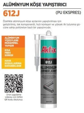 AKFİX 612J Alüminyum Köşe Yapıştırıcı 310 ml 12 Adet
