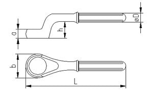 İzeltaş 0550 Boru Uzatmalı Yıldız Anahtar 38mm