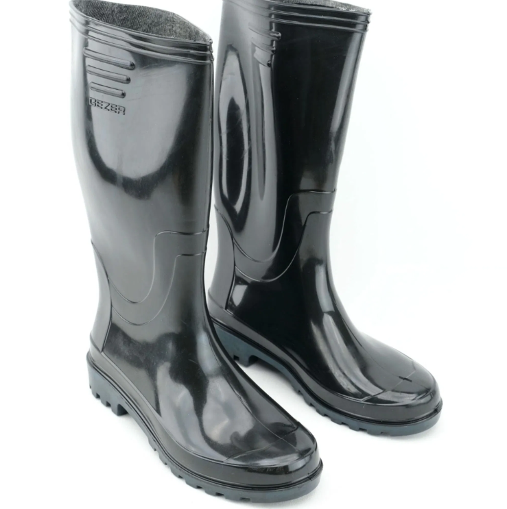 GEZER PVC Siyah Uzun Çizme