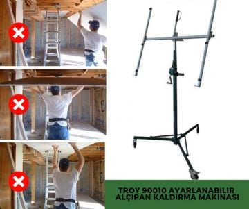 TROY T 90010 Ayarlanabilir Alçıpan Kaldırma Makinası