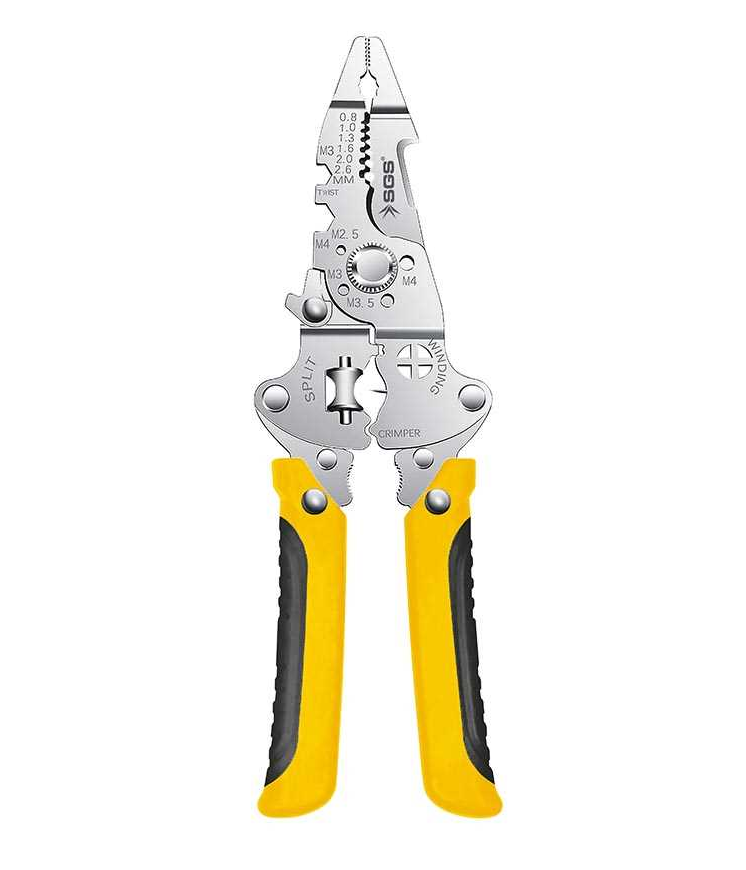 SGS2074 - Çok Amaçlı Kablo Sıyırma Kesme Kıvırma Pensesi