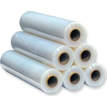 50cm Şeffaf 17 Mikron Streç Film 2400 Gram - 300 Metre - 6 ADET