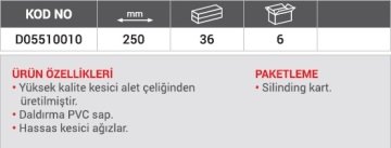 DHT Kaportacı Makası 250 mm Sol