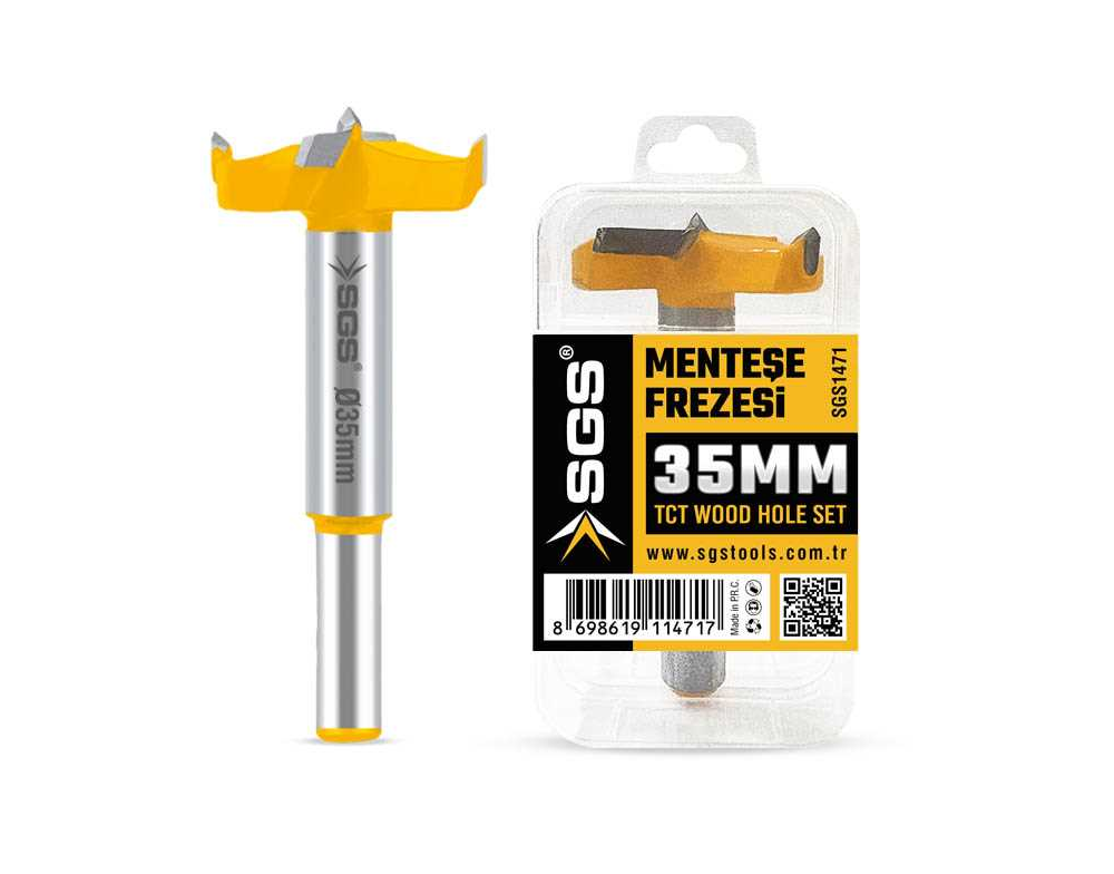 SGS1472 - 40mm Dolap Menteşe Yeri Açma Freze Ucu