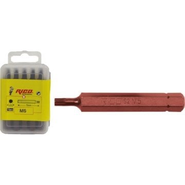 RİCO 12 Köşe Bits Uç H.10X75 mm Titanyum Kaplamalı 10 Adet