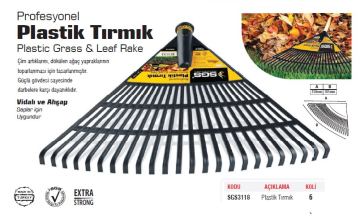 SGS 3118 Plastik Tırmık - 6 ADET