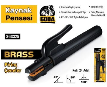 SGS325 - 600 Amper Kaynak Pensesi Pirinç Çene