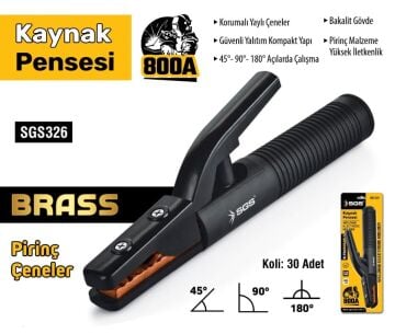 SGS326 - 800 Amper Kaynak Pensesi Pirinç Çene