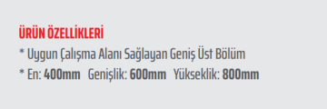 Rico Çekmecesiz Takım Arabası
