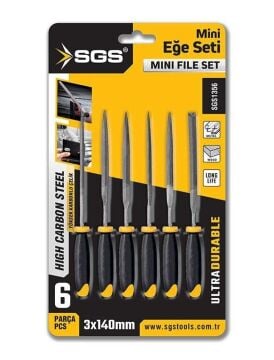 SGS1356 - 3 x 140mm Mini Eğe Seti Takımı 6 Parça