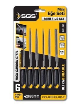 SGS1357 - 6 x 160mm Mini Eğe Seti Takımı 6 Parça
