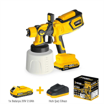 SGS5460 - 20 Volt 2 Amper Akülü Boya Püskürtme Tabancası Makinası