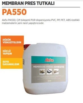 AKFİX PA550 Membran Pres Tutkalı 20 Kg
