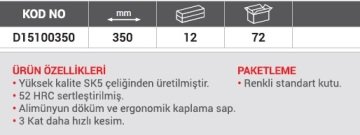 DHT Budama Testeresi Eğimli 350 mm
