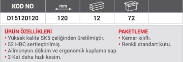 DHT Budama Testeresi 120 mm