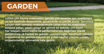 Lutian LM51S - 51cm Benzinli Şanzımanlı Çim Biçme Kesme Makinası 60 Litre