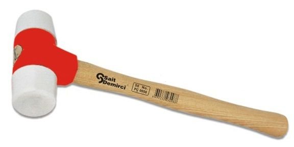 Sait Demirci Beyaz Plastik Çekiç No: 50 / 6 Adet