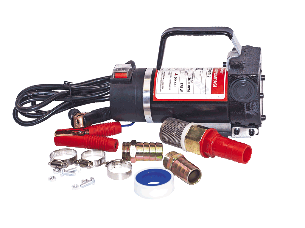 MİTAPOMP MTTP40T24 - 24 Volt Plastik Mazot Aktarma Sıvı Transfer Pompası
