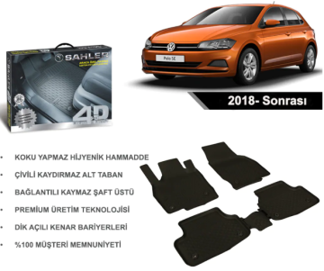 Vw Polo 2018- Sonrası 4.5D Havuzlu Sahler Araba Paspası