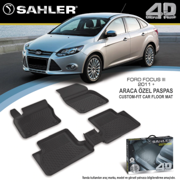 Ford Focus 3 2011-2018 Arası 4.5D Havuzlu Araba Paspası Sahler