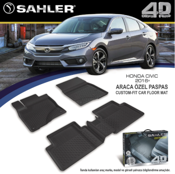 Honda Civic FC5 2016- Sonrası 4D Havuzlu Araba Paspası Sahler