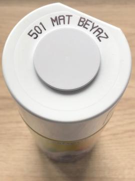 AKÇALI 501 Mat Beyaz Sprey Boya 400 ML