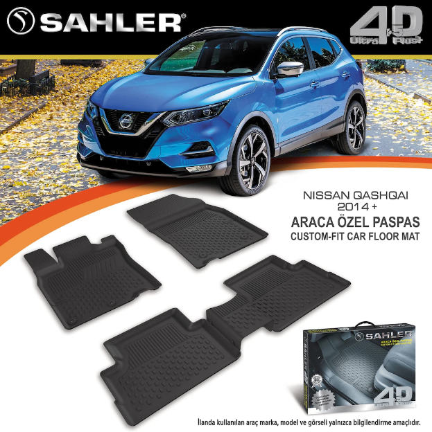 Nissan Qashqai 2014- Sonrası 4.5D Havuzlu Araba Paspası Sahler