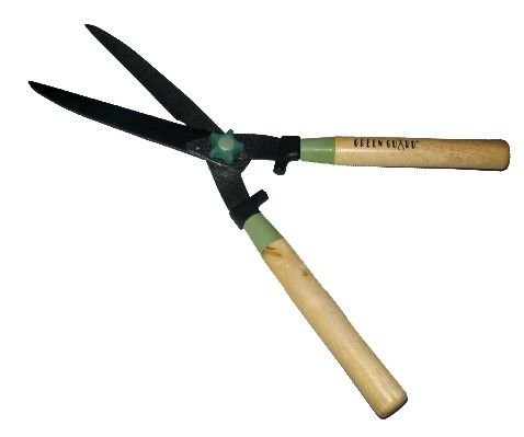 GREEN GUARD Ağaç Saplı Çim Makası / Düz Bıçak / 21'' / 12 Adet