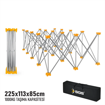 SGS922 - KATLANIR ÇALIŞMA TEZGAHI ALÜMİNYUM 225*113*85 CM