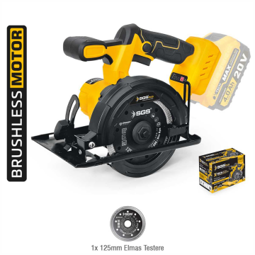 SGS5540B - AKÜSÜZ 20 Volt 4 Amper 125mm Akülü Mermer Granit Fayans Makinası