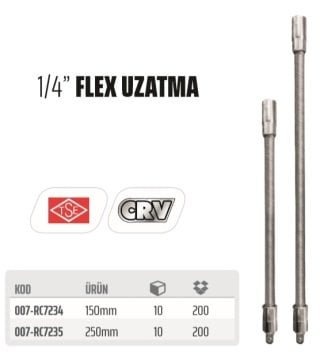 RİCO 1/4 Flex Lokma Uzatma Ara Kol