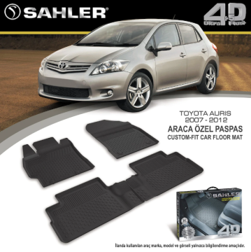 Toyota Auris 2007-2012 Arası 4.5D Havuzlu Araba Paspası Sahler