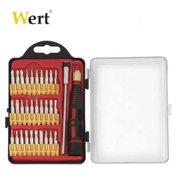 WERT W 2254 Elektronikçi Tornavida Bits Uç Seti (32 Parça)