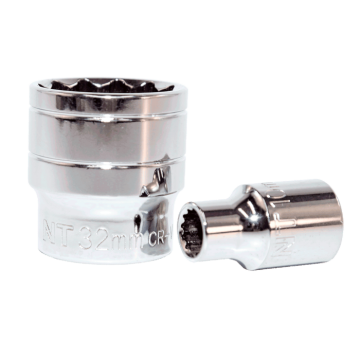 1/2inç 12 Köşe CrV Lokmalar 10mm