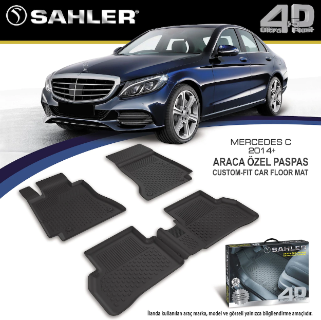 Mercedes C Serisi W205 2014-2018 Arası 4.5D Havuzlu Araba Paspası Sahler