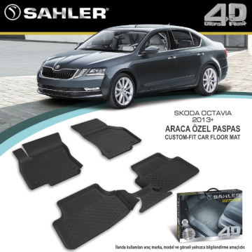 Skoda Octavia 2013- Sonrası 4.5D Havuzlu Araba Paspası Sahler