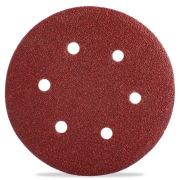SGS Cırtlı Zımpara Alüminyum Oksit 6 Delikli 150mm - (100 Adet Fiyatı)