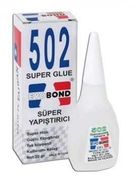EVOBOND 502 Japon Hızlı Yapıştırıcı 20 Gram - (50 Adet - Kutu Fiyatı)