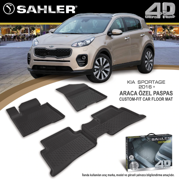Kia Sportage 2016- Sonrası 4.5D Havuzlu Araba Paspası Sahler